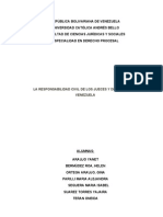 La Responsabilidad Civil de Los Jueces y Del Estado en Venezuela Ucab