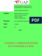 Costos-Y-Presupuestos Control y Supervision