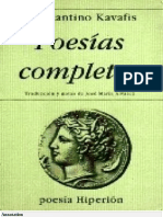 Kavafis, Konstantino - Poesía Completa PDF