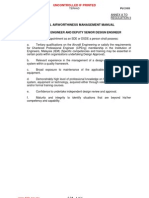 Technical Airworthiness Management Manual: Senior Design Engineer and Deputy Senior Design Engineer