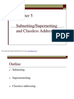 Chapter 5-Subnetting-Supernetting and Classless Addressing