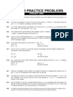 Chapter Practice Problems: Straight Lines