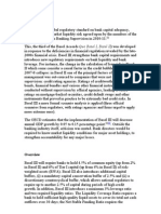 BASEL III Is A Global Regulatory Standard On Bank Capital Adequacy