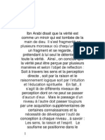 Ibn Arabi Disait Que La Vérité Est Comme Un Miroir Qui Est Tombée de La Main de Dieu