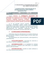 UD 5 Planificación y Evaluación de La Intervención Educativa en El Ámbito Socioafectivo