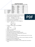 Excel Final Assignment