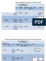 Propuesta de Programa de Necesidades Del Centro Cultural Distrital Clemen Modificado