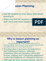 Importance of Planning A Lesson