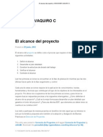 El Alcance Del Proyecto - JOSE DIDIER VAQUIRO C