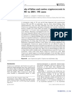 Retrospective Study of Feline and Canine Cryptococcosis in Australia From 1981 To 2001: 195 Cases