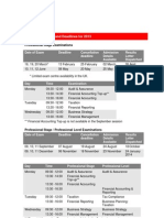 ICAEW Exam Dates