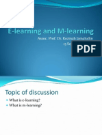 E Learning and M Learning