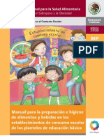 Portal - Sepyc.gob - MX - Rese - Formas - Evaluacionobesidad - Articulos - 6 Manual para La Preparacion e Higien de Los Alimentos y Bebidas en Las Tiendas de Consumo Escolar