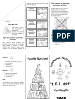 Triptico Lonchera Nutritiva