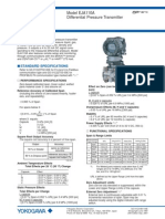 General Specifications: Model EJA110A Differential Pressure Transmitter