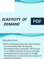 Elasticity of Demand