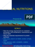 Surgical Nutritions: Prepared By: Lilibeth C.Tenorio, M.D