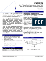 EN5322QI: 2 A Voltage Mode Synchronous Buck PWM DC-DC Converter With Integrated Inductor