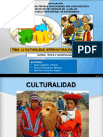 Culturalidad, Interculturalidad y Ciudadanía