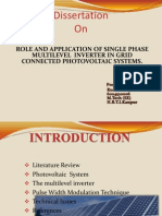 Role and Application of Single Phase Multilevel Inverter in Grid Connected Photovoltaic Systems