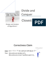 Divide and Conquer: Closest Pair II