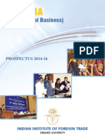 (International Business) : PROSPECTUS 2014-16