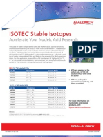 ISOTEC Stable Isotopes - Accelerate Your Nucleic Acid Research