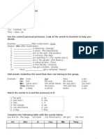 Repaso Ingles 1 ESO