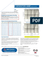 Tangential Air Separators Asme: Pressure Drop Performance Curves