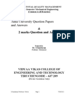 Anna University Question Papers and Answers