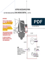 PLANO de Pre Instalacion de Unidad Dental