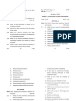 6th Sem. / Civil Subject: Construction of High Rise Building Section-C