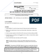 2004 - 2005 ALTIMA MIL ON P1273 (QR25 ENGINE) May Be Caused by The Rear O2 Sensor