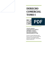 Derecho Comercial Tomo I, Ricardo Sandoval López