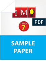 Class 7 Imo 4 Years Sample Paper & ANSWERS