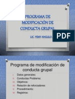 Programa de Modificacion de Conducta Grupal