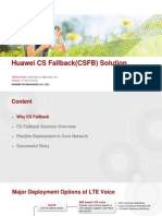 Huawei CS Fallback (CSFB) Solution Vtraining PDF