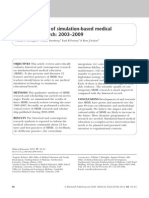 Critical Review of Simulation-Based Medical Education Research, 2003-2009