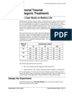 General Factorial Tutorial (Part 1 - Categoric Treatment) : Introduction - A Case Study On Battery Life