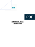 Business Plan Guideline Template