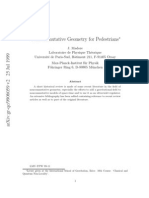 Physics - Non Commutative Geometry For Pedestrians - (JNL Article) Madore (1999) WW