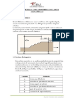 Resalto Hidráulico en Secciones Rectangulares y Trapezoidales