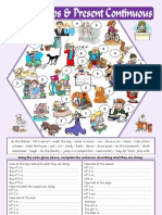 Action Verbs & Present Continuous