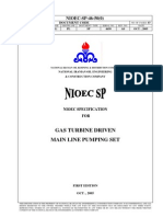 Gas Turbine Driven Main Line Pumping Set: NIOEC-SP-46-50