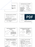 Devices and Circuits Ii: Small Signal Parameters of MOSFET