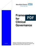 NHS Framework For Clinical Governance