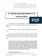 Artigo - A Súmula de Jurisprudência e A Norma Jurídica