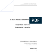 El Abuso Procesal Como Principio Moral