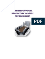 Planificación de La Producción y Gastos Operacionales