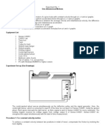 One-Dimensional Motions Objectives